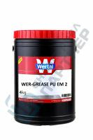 Пластичная смазка WERTAL WER-GREASE PU EM 2, 4 кг (Аналог SKF LGHP 2)