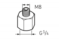 LAPN 8 Переходник G1/4 – M8