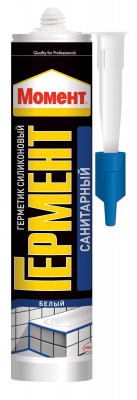 Герметик Силиконовый Санитарный "Момент ГЕРМЕНТ" (белый), 280 мл (отгрузка партиями)