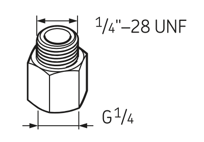 LAPN 1/4UNF Переходник G1/4 – 1/4 UNF