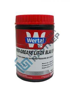 Пластичная смазка WERTAL WER-GREASE LITOX BLAU EP 2, 1 кг (Аналог SKF LGWA 2)