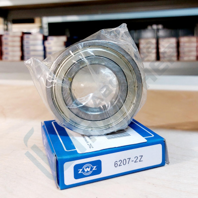 6207-2Z ZWZ Подшипник шариковый радиальный однорядный уплотненный, ZWZ