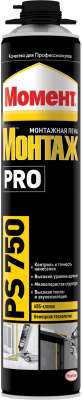 Пена монтажная Момент Монтаж PRO PS750, 750мл (отгрузка партиями)