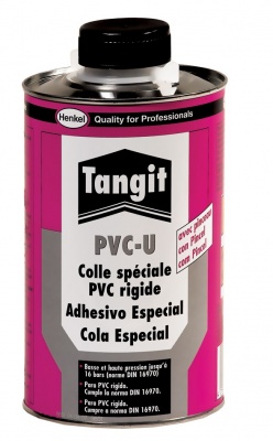 Клей для труб из ПВХ Tangit PVC-U, 1 кг (с кистью) (отгрузка партиями)