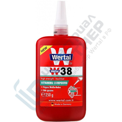 WERTAL W38, 250 мл Вал-втулочный фиксатор, быстроотверждаемый (Аналог LOCTITE 638)