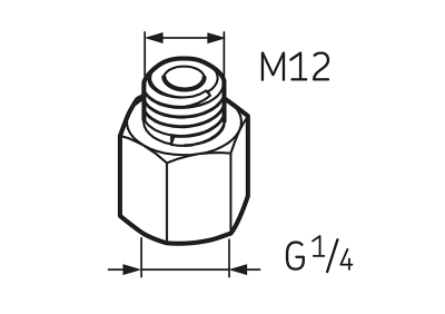 LAPN 12 Переходник G1/4 – M12