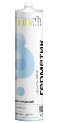 Силиконовый нейтральный герметик KRONbuild (бесцветный) 280гр ПАРТИЯ  24 ШТ.