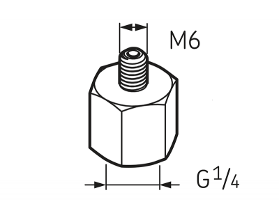 LAPN 6 Переходник G1/4 – M6