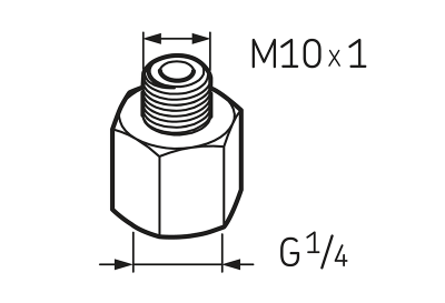 LAPN 10X1 Переходник G1/4 – M10x1