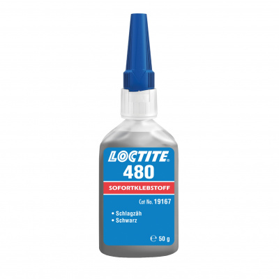 LOCTITE 480, 50 г Клей упрочнённый, термо/вибростойкий, черный