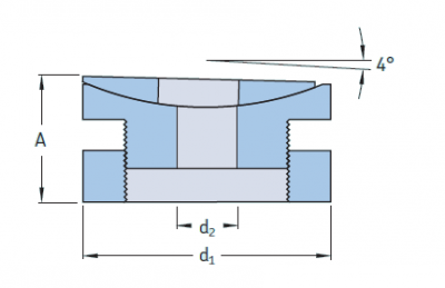 SM 20 -CS Опора Vibracon из углеродистой стали