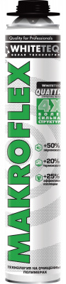 Пена монтажная Makroflex WhiteTEQ Белая технология проф., 750мл (отгрузка партиями)